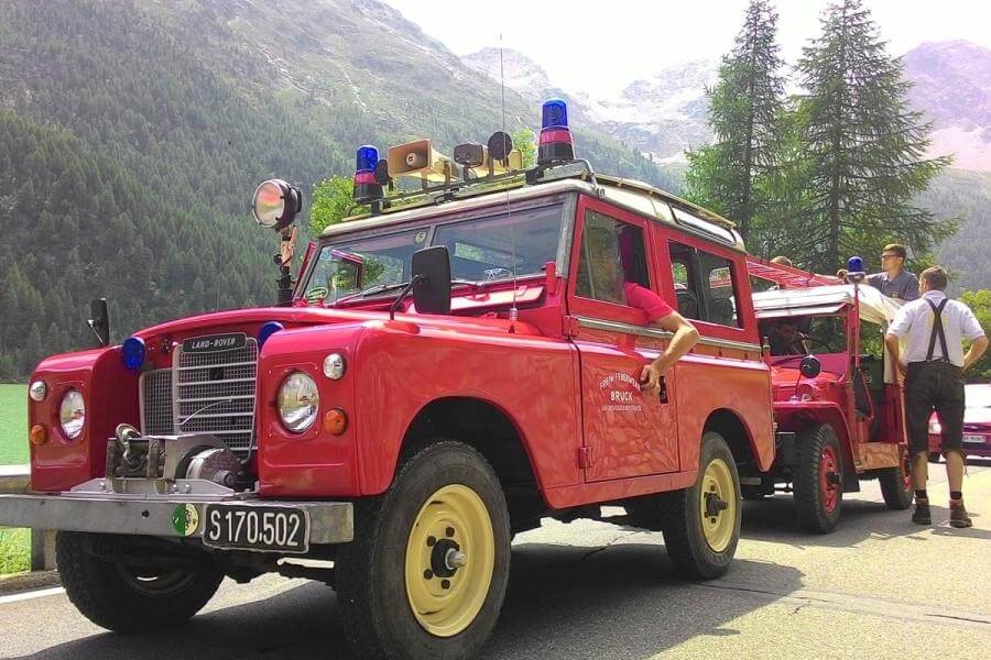 Oldtimertreffen der Feuerwehr Latsch im Südtiroler Vintschgau